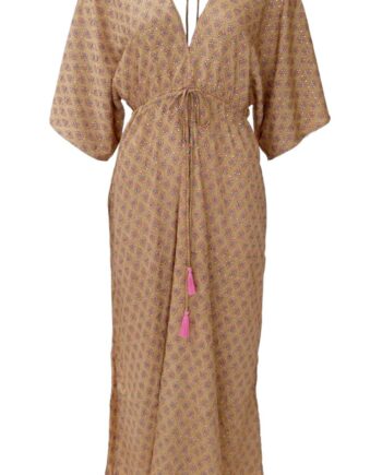 Black Colour Kjole Luna Double  -neck Savannah Latte