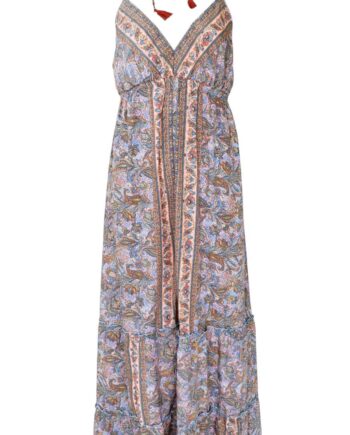 Black Colour Kjole Luna Halterneck Blush Tropic