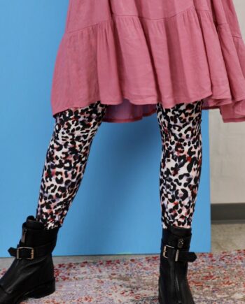 Black Colour Leggings Lisa Leo Rose