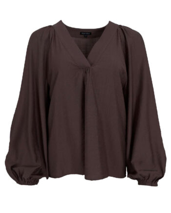 Black Colour Luisa Raglan Coffee