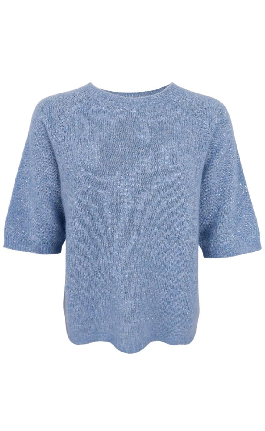 Black Colour Striktrøje Dell Glitter Lt  Blue