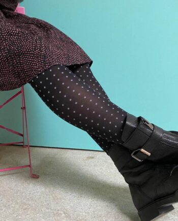 Black Colour Strømpebukser Anna Mini Dot Black