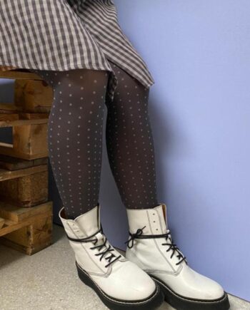 Black Colour Strømpebukser Anna Mini Dot Grey