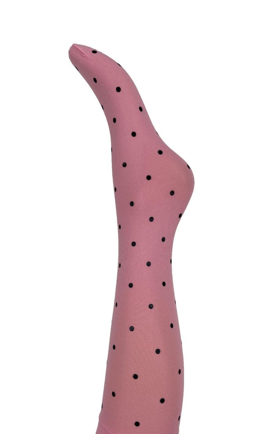 Black Colour Strømper Aura Knee High Socks Dots Sky