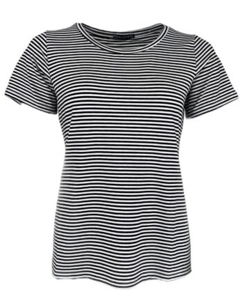 Black Colour  -shirt Polly Striped Black
