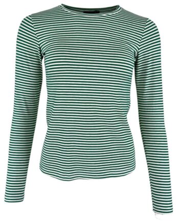 Black Colour  -shirt Polly Striped Green