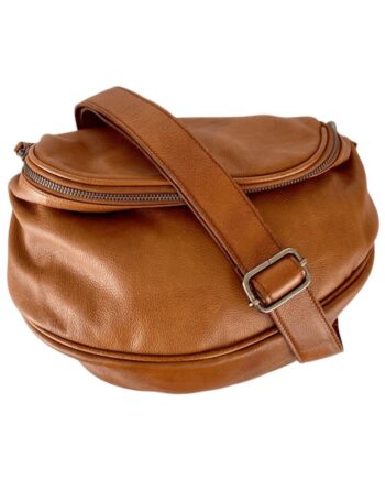 Black Colour Taske Della Baggy Leather Tan