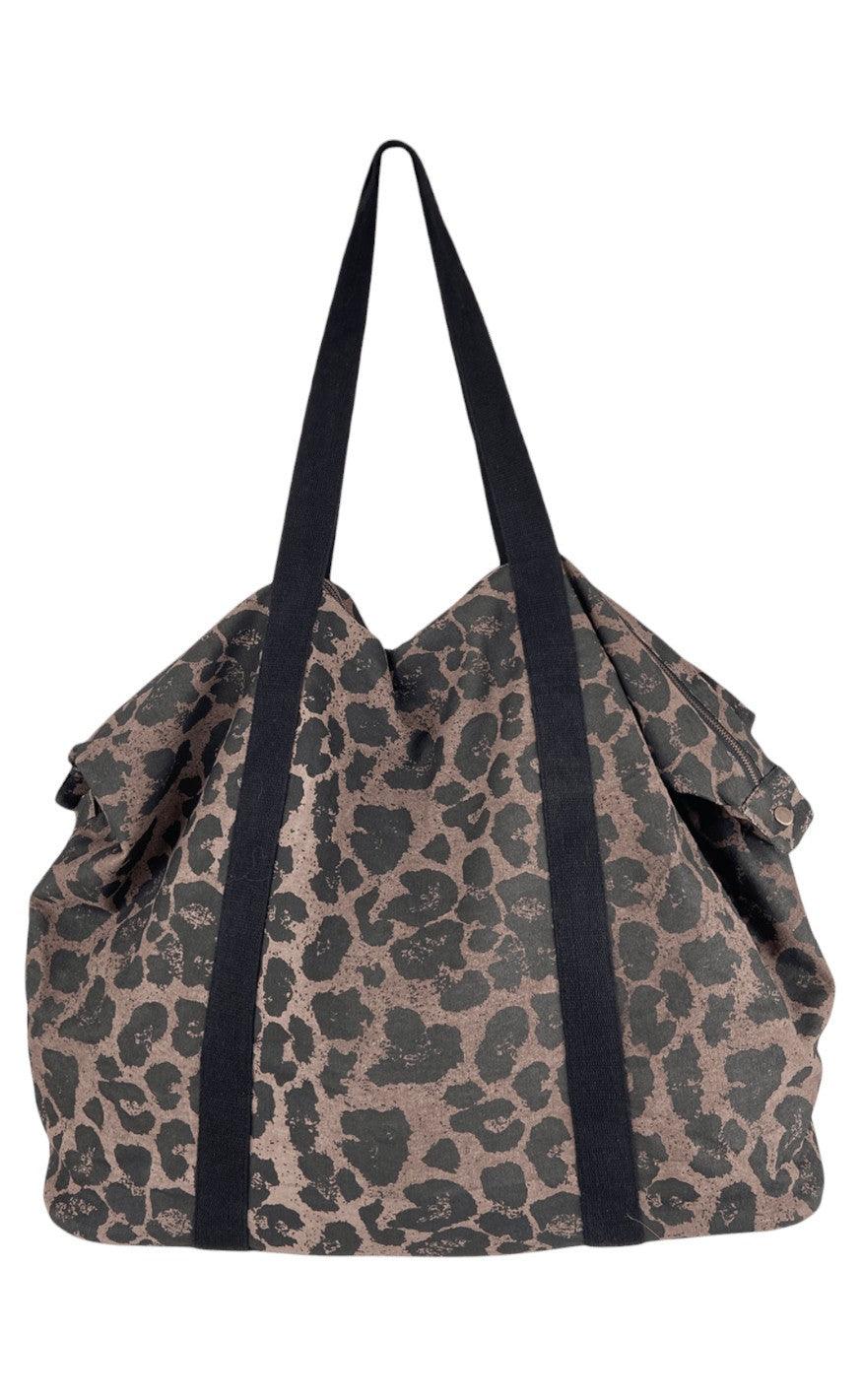 Black Colour Taske Pepe Weekend Canvas Leo Coffee