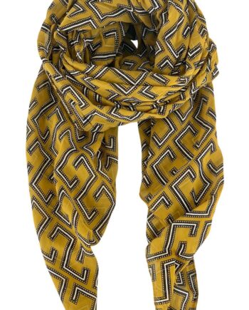 Black Colour Tørklæde Cyrus Yellow