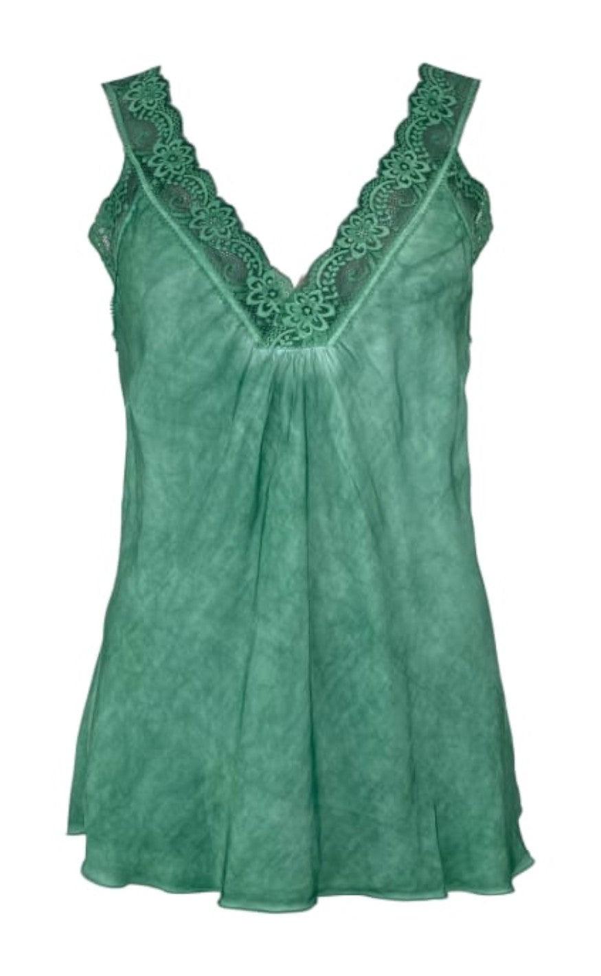 Black Colour Top Bea Mint Green