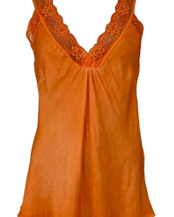 Black Colour Top Bea Orange