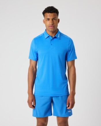Borg Golf Polo Shirt  Brilliant White