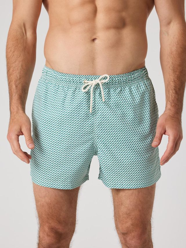 Borg Print Swim Shorts Bb Bosque Swim