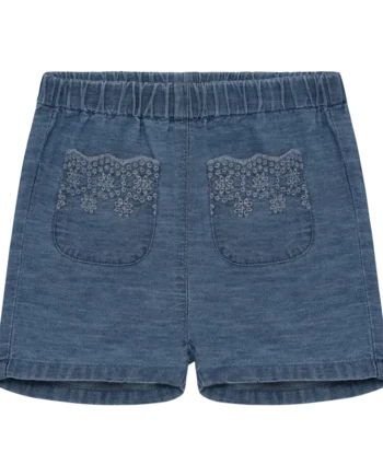 Chambray Shorts Faded Denim 74