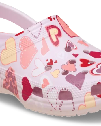 Classic Vday Clog   Pink Milk Hearts 29 30