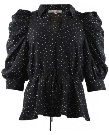 Continue Bluse Cita Dot Black