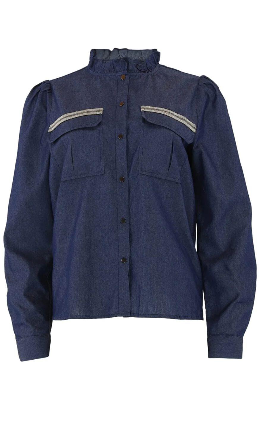 Continue Bluse Mili Sequens Denim