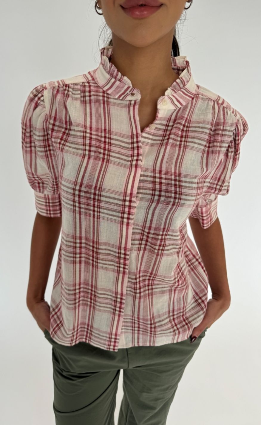 Continue Bluse Moe Check Red Check