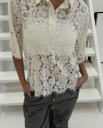 Continue Bluse Paloma Lace Off White