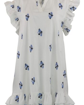 Continue Kjole Lee Embrodery White With Embro
