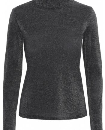 Continue Mesh Bluse Alberte Black