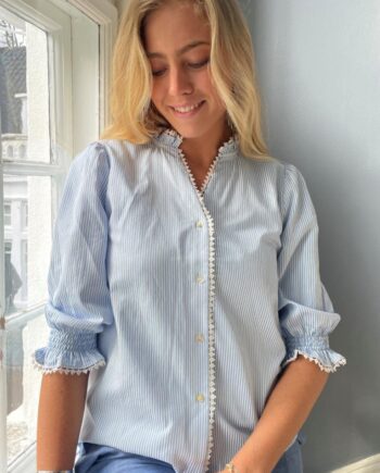 Continue Skjorte Joe Stripe Blue Stripe