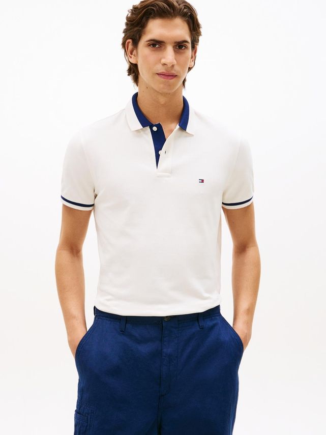 Contrast Collar Block Reg Polo