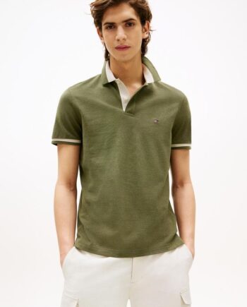 Contrast Collar Block Reg Polo