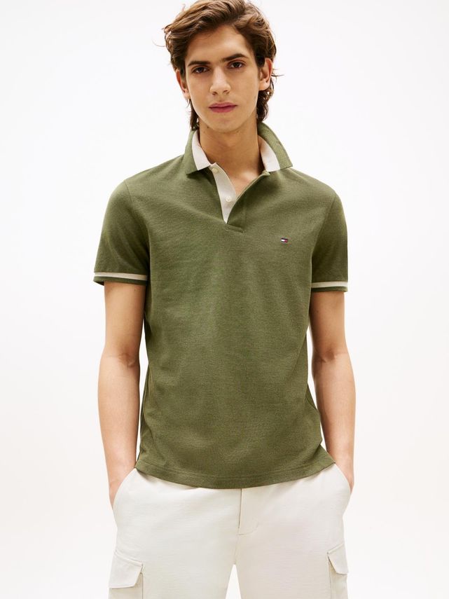 Contrast Collar Block Reg Polo