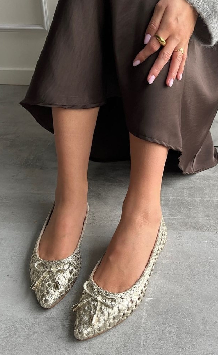 Copenhagen Shoes Ballerinaer On My Love Gold