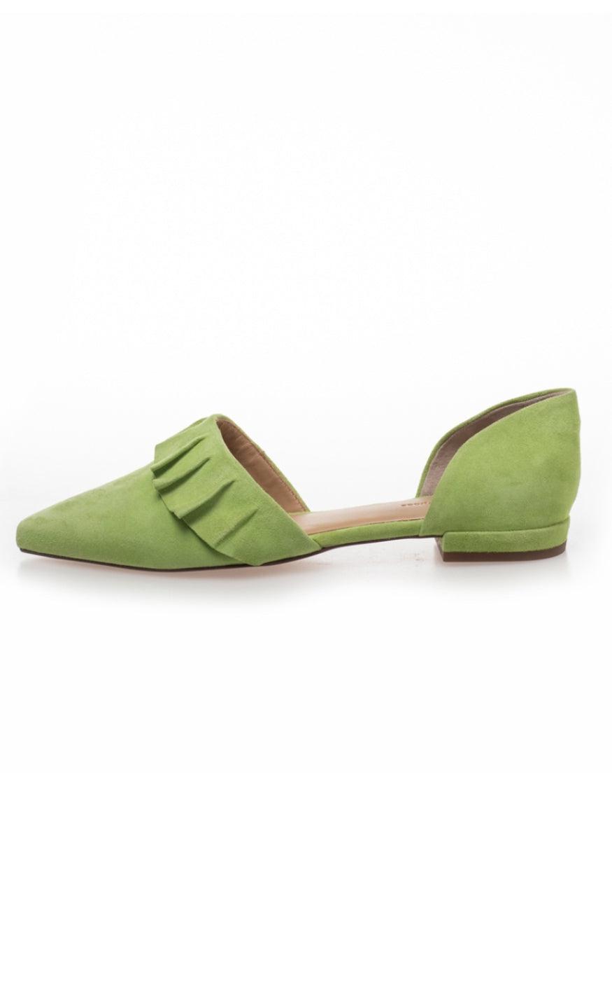 Copenhagen Shoes Loafers   Ballerina New Romance Suede Green