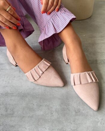 Copenhagen Shoes Loafers   Ballerina New Romance Suede Rosa
