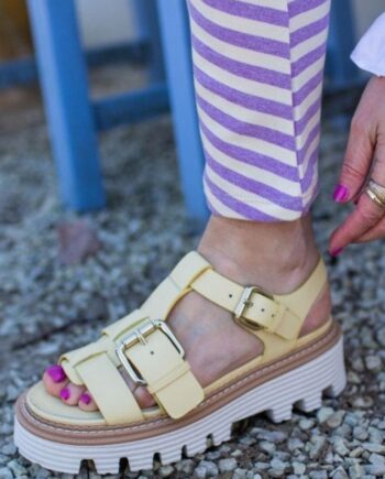 Copenhagen Shoes Sandal Power For Life Yellow