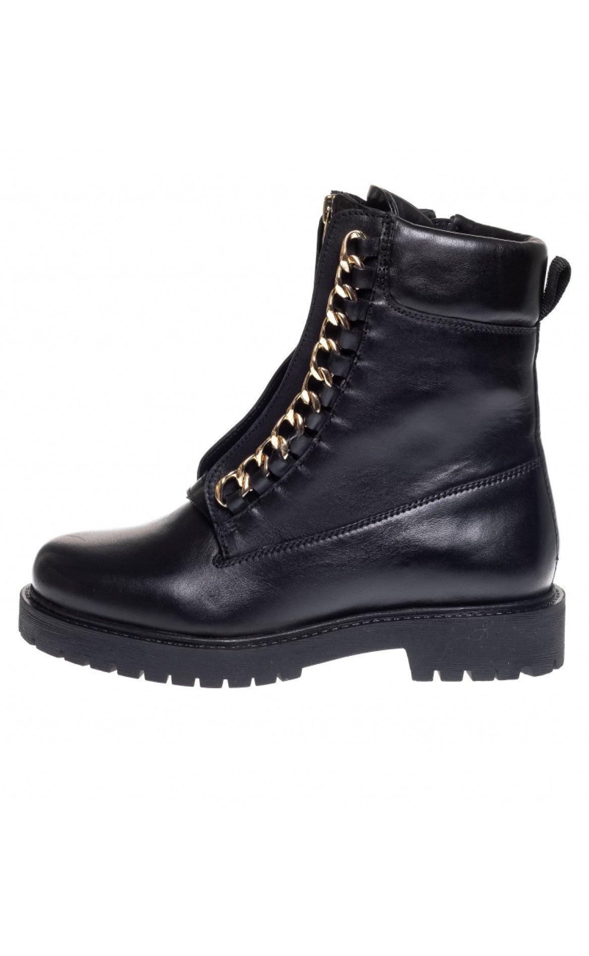 Copenhagen Shoes Støvle Vilma Chain Black Gold