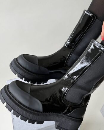 Copenhagen Shoes Støvler Sally Girl Black Pantent