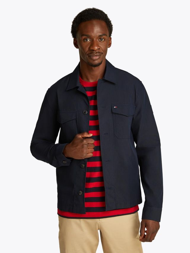 Cotton Nylon Shirt Jacket