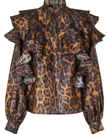 Cras Bluse Sylvia Hazy Leopard