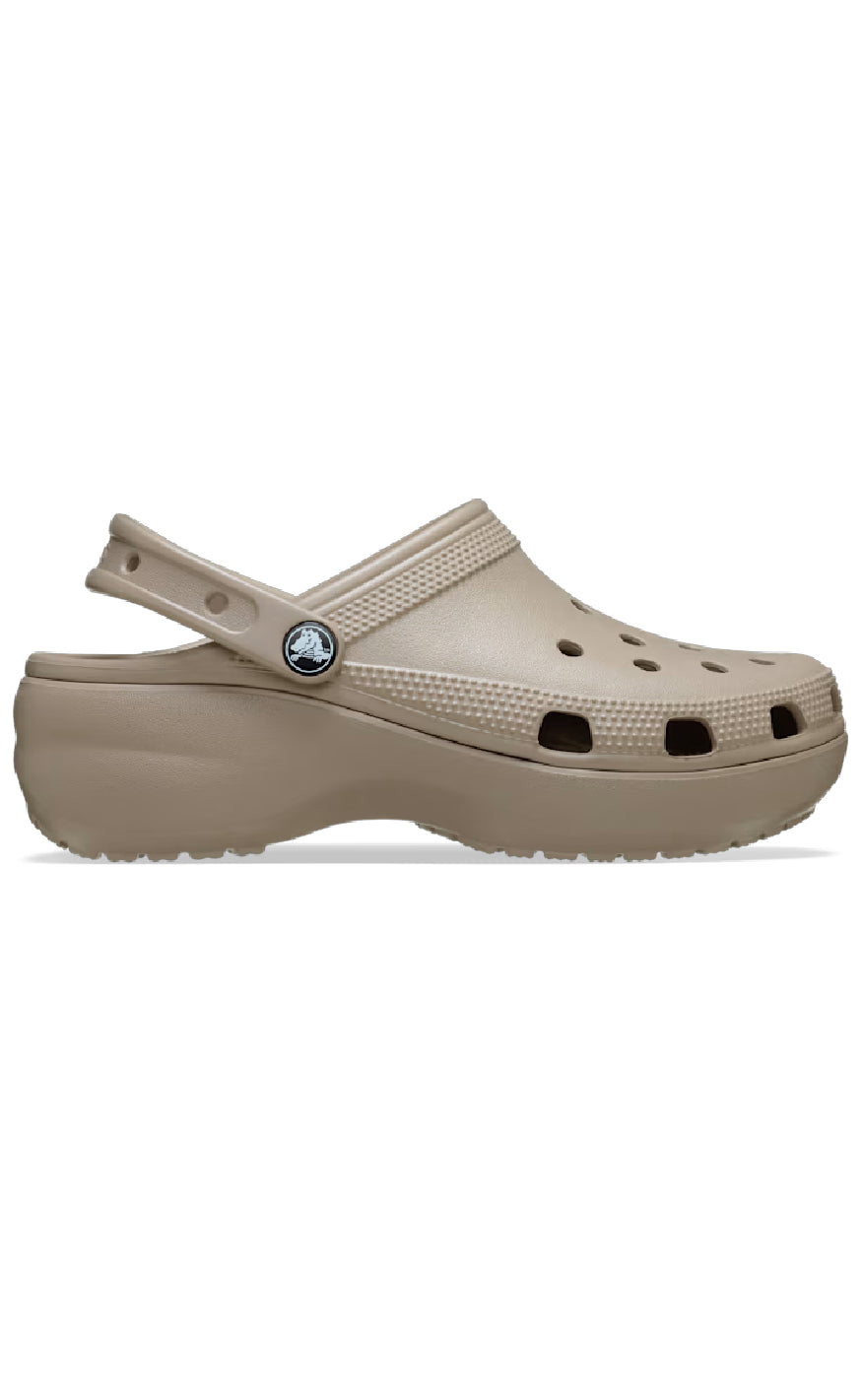 Crocs Træsko Classic Platform Taupe