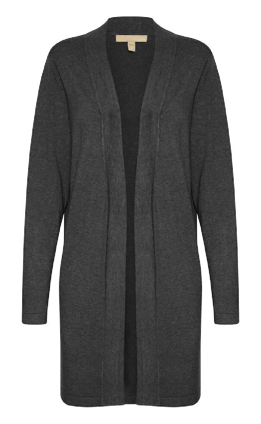 Culture Cardigan Annemarie Long Raven Melange