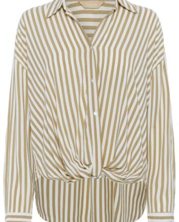 Culture Skjorte Denia Knot Dune White Stripe