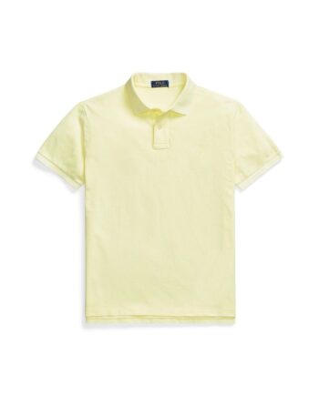 Custom Slim Fit Big Pony Mesh Polo Shirt