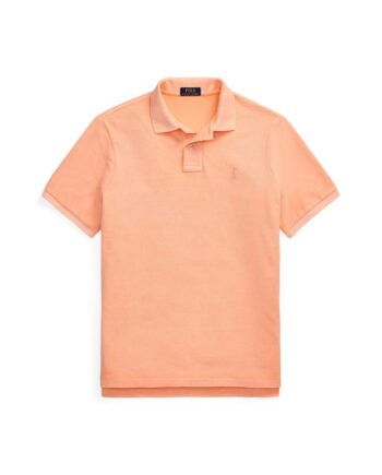 Custom Slim Fit Big Pony Mesh Polo Shirt