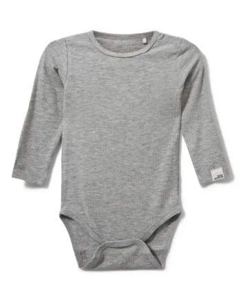 Dicte Langærmet Body Grey Melange 74