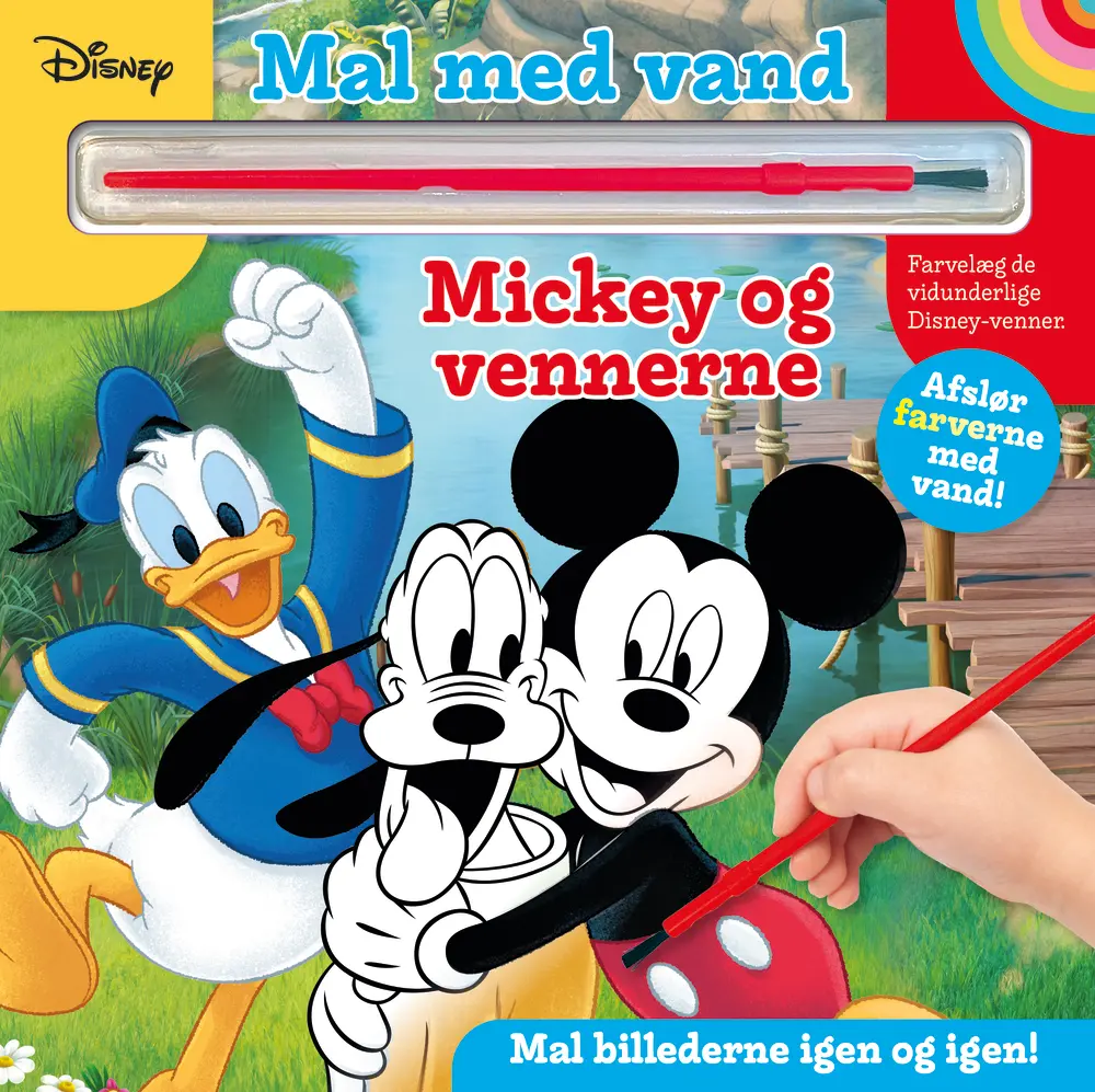 Disney Mickey Og Venner Mal Med Vand