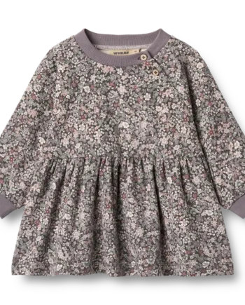 Dorthea Jersey Kjole Purple Stone Flowers   Mdr