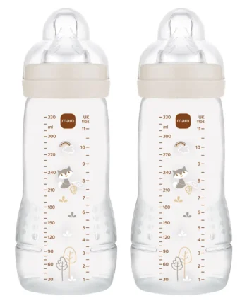Easy Active Baby Bottle 330ml 2pk Neutral