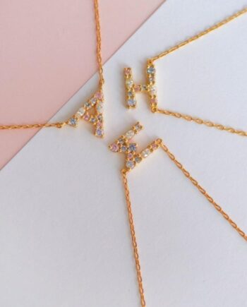 Enamel Copenhagen Halskæde My Name Gold Colour