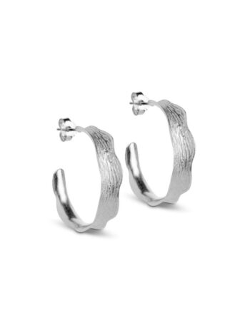 Enamel Copenhagen øreringe Hoops Ane Large Silver Colour