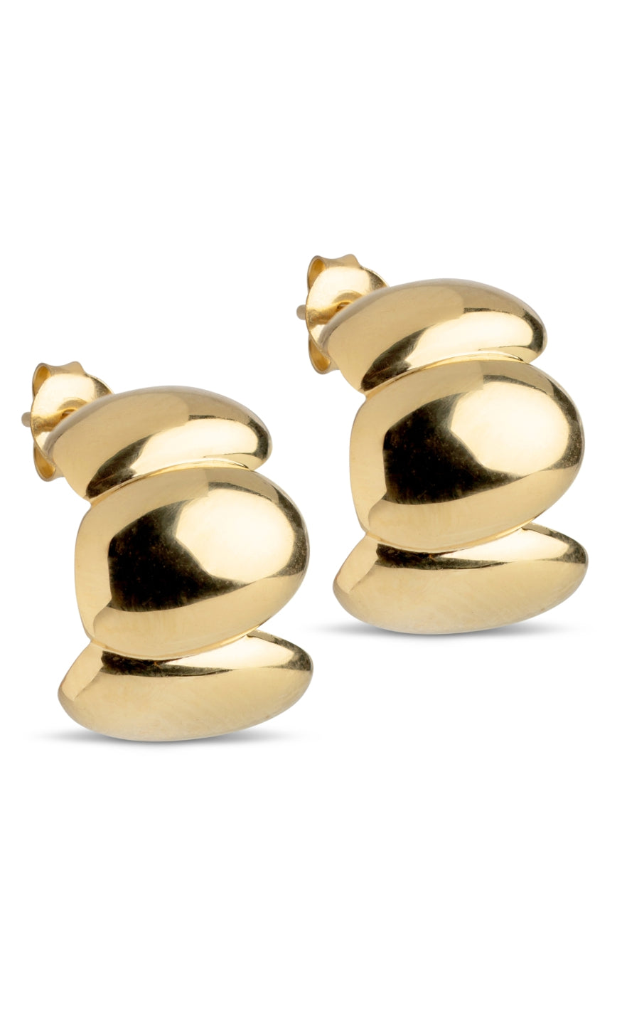 Enamel Copenhagen øreringe Melia Chunky Gold Colour