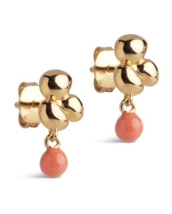 Enamel Copenhagen øreringe Nara Ball Light Coral